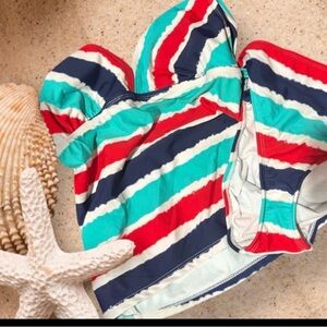 Catalina Multicolor Striped Bikini